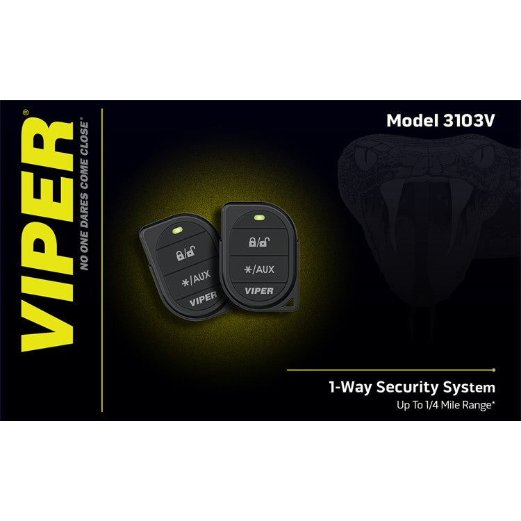 VIPER 3103V 1-Way Security System