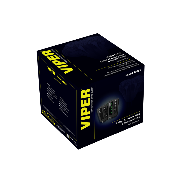 VIPER 5808V LED 2-Way Security + Remote Start System