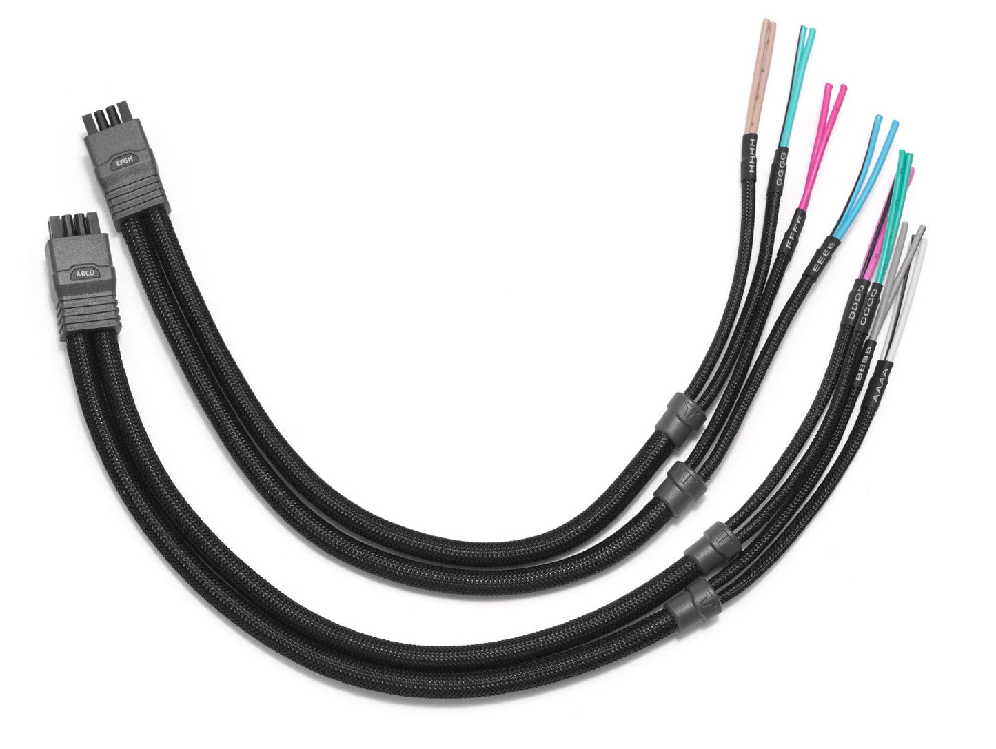 Set of black cables