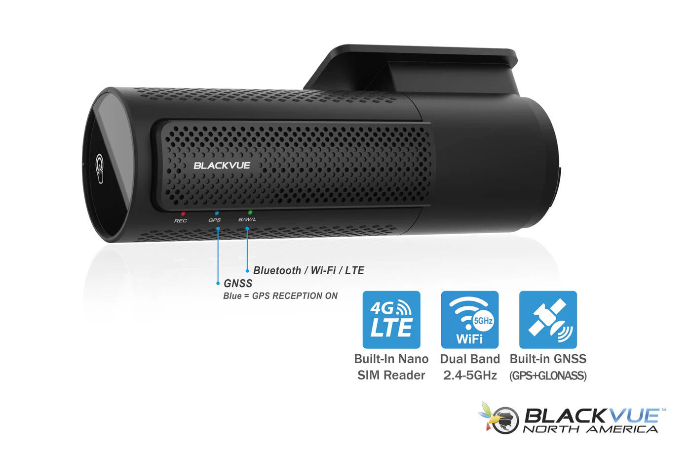BlackVue DR770X-2CH-IR-LTE 1080p LTE Dash Cam With SIM Card