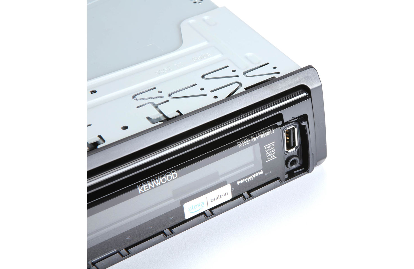 Kenwood KDC-BT382U CD Receiver with Bluetooth, Compatible with Alexa, Front USB & Aux and SiriusXM Ready