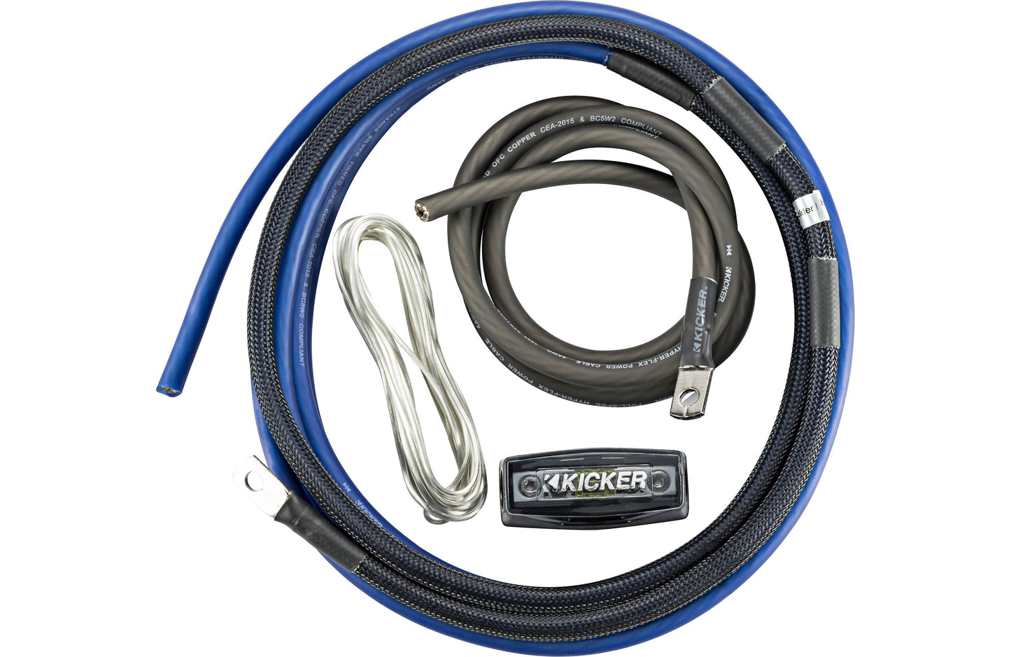 Kicker PK4 4AWG 2-Channel Amp Kit