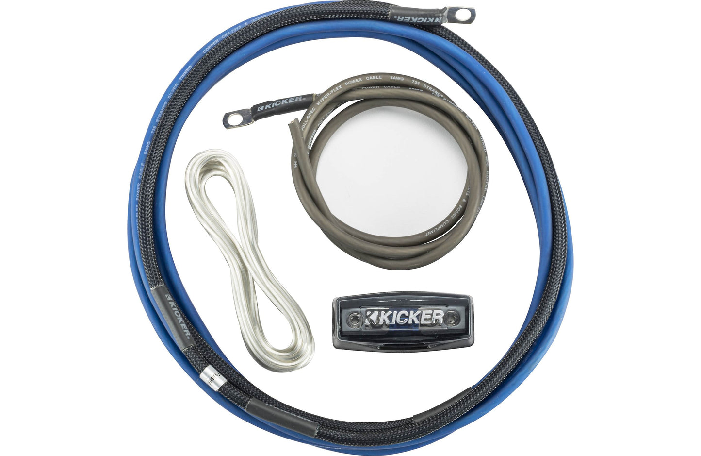 Kicker PK8 8AWG 2-Channel Amp Kit