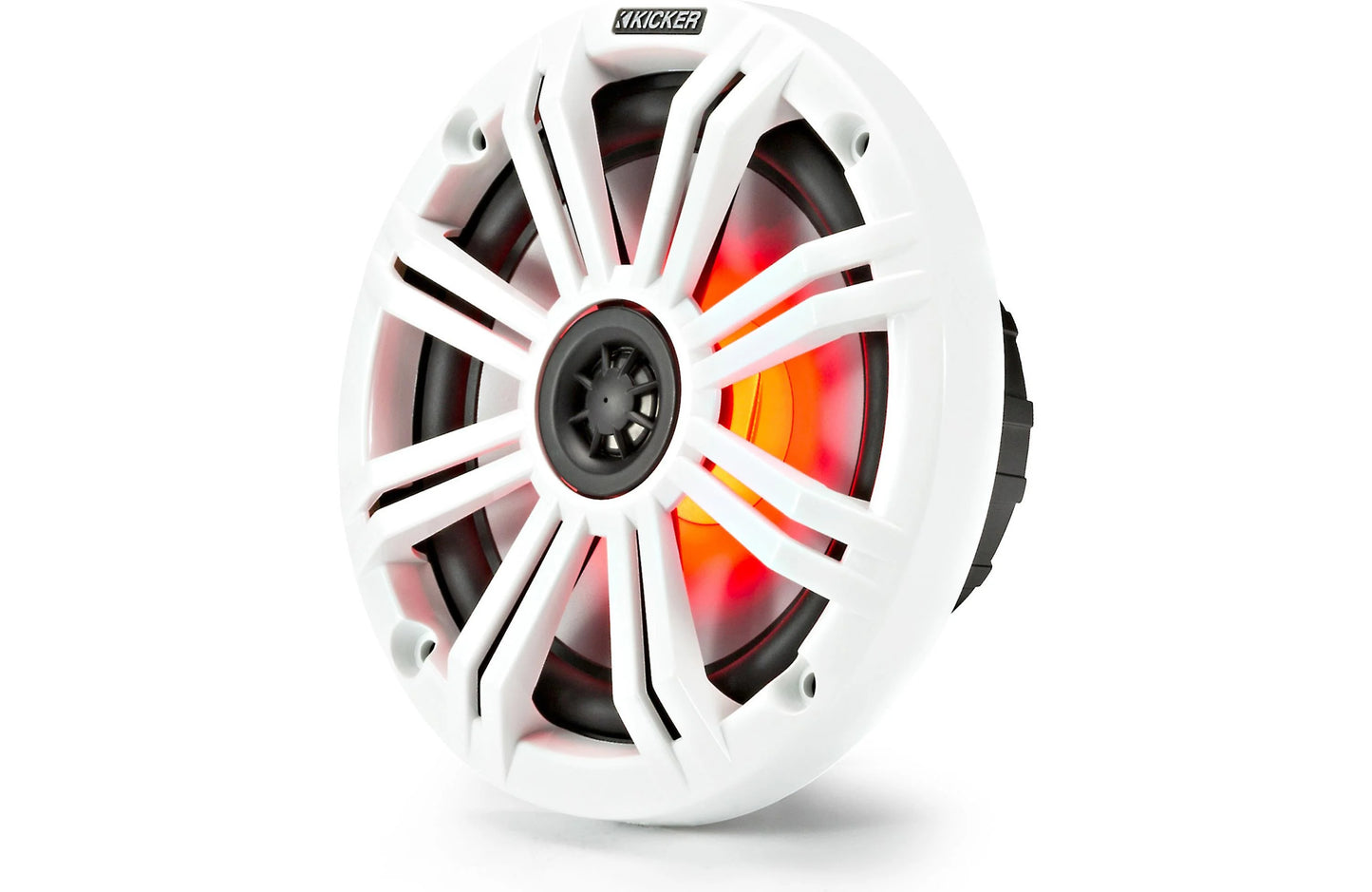 Kicker 45KM654L 6.5" 2-Way Marine Speakers with LED Lighting