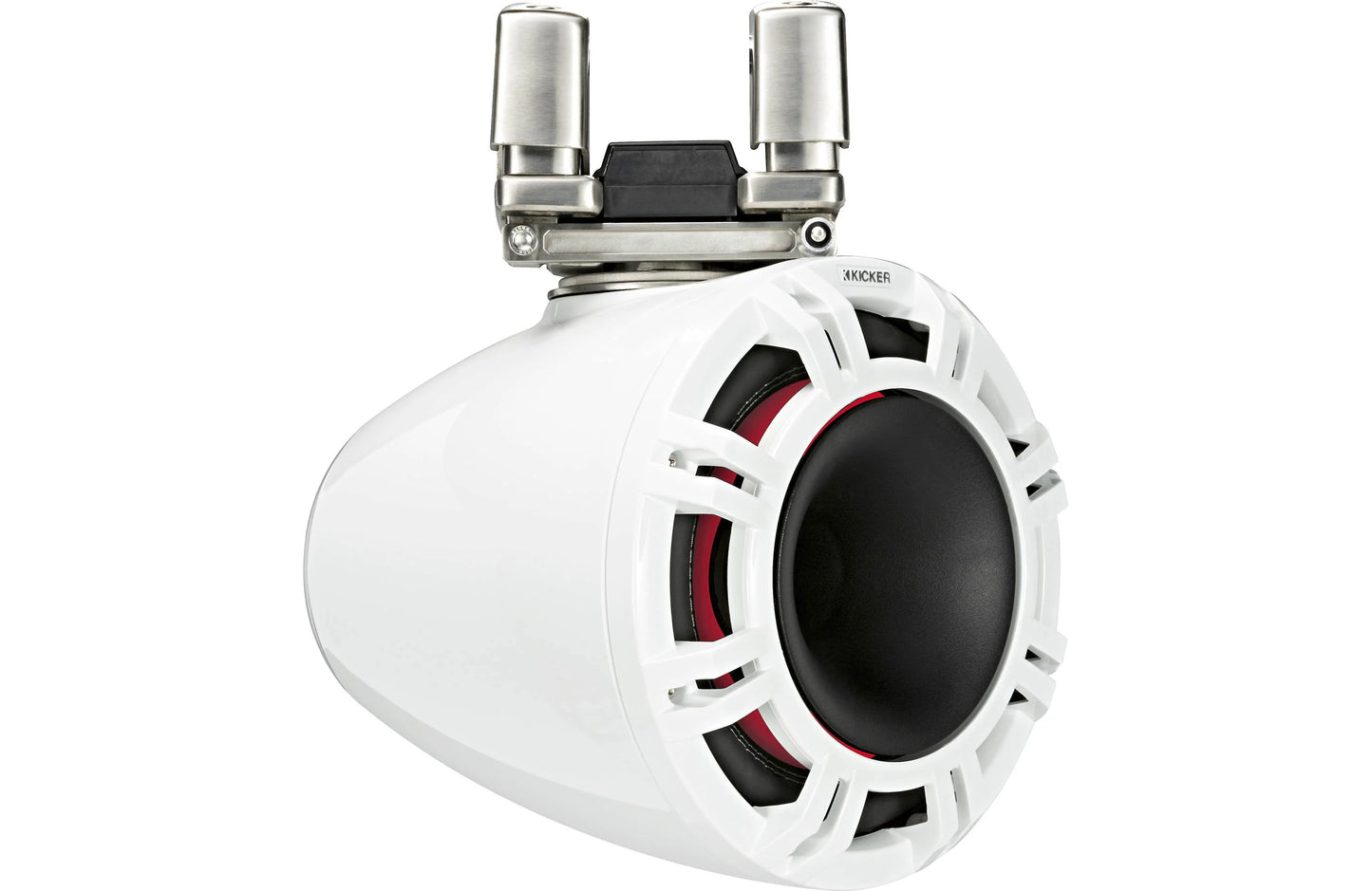 Kicker 44KMTC94W 9 Inch Wakeboard Tower Speakers with LED White KMTC94W