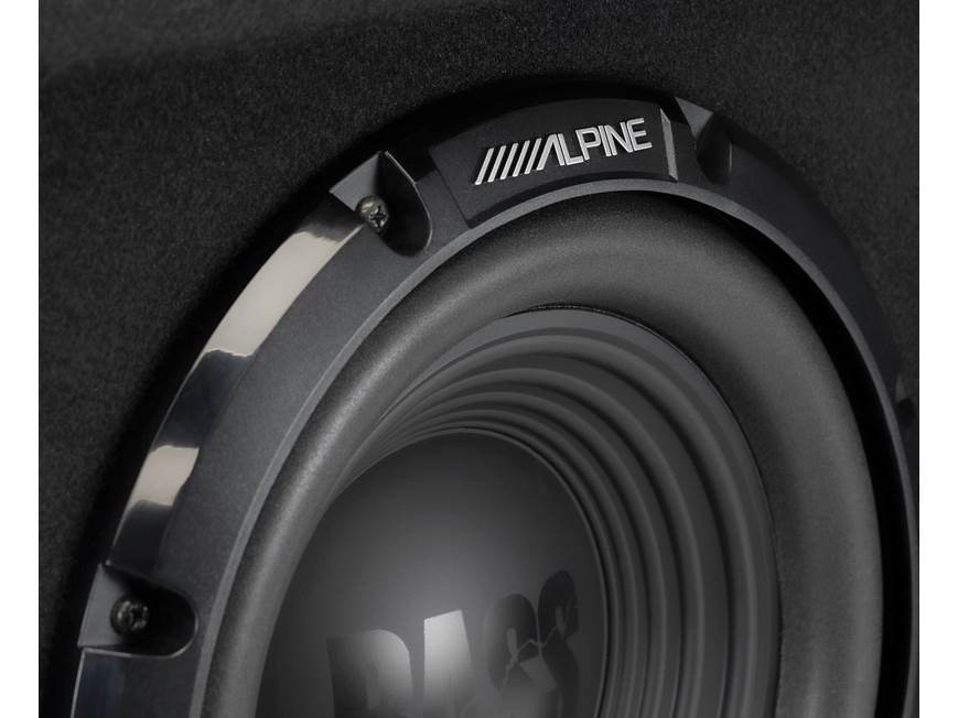Alpine W-SB10V Vented subwoofer enclosure with 10" W10S4 Bass Series subwoofer