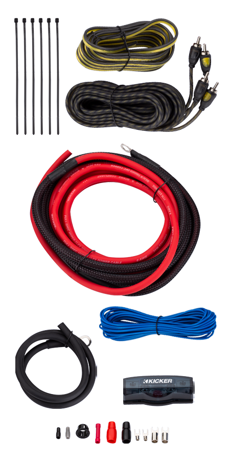 Kicker 47VK6 6AWG 2-Channel Amp Kit
