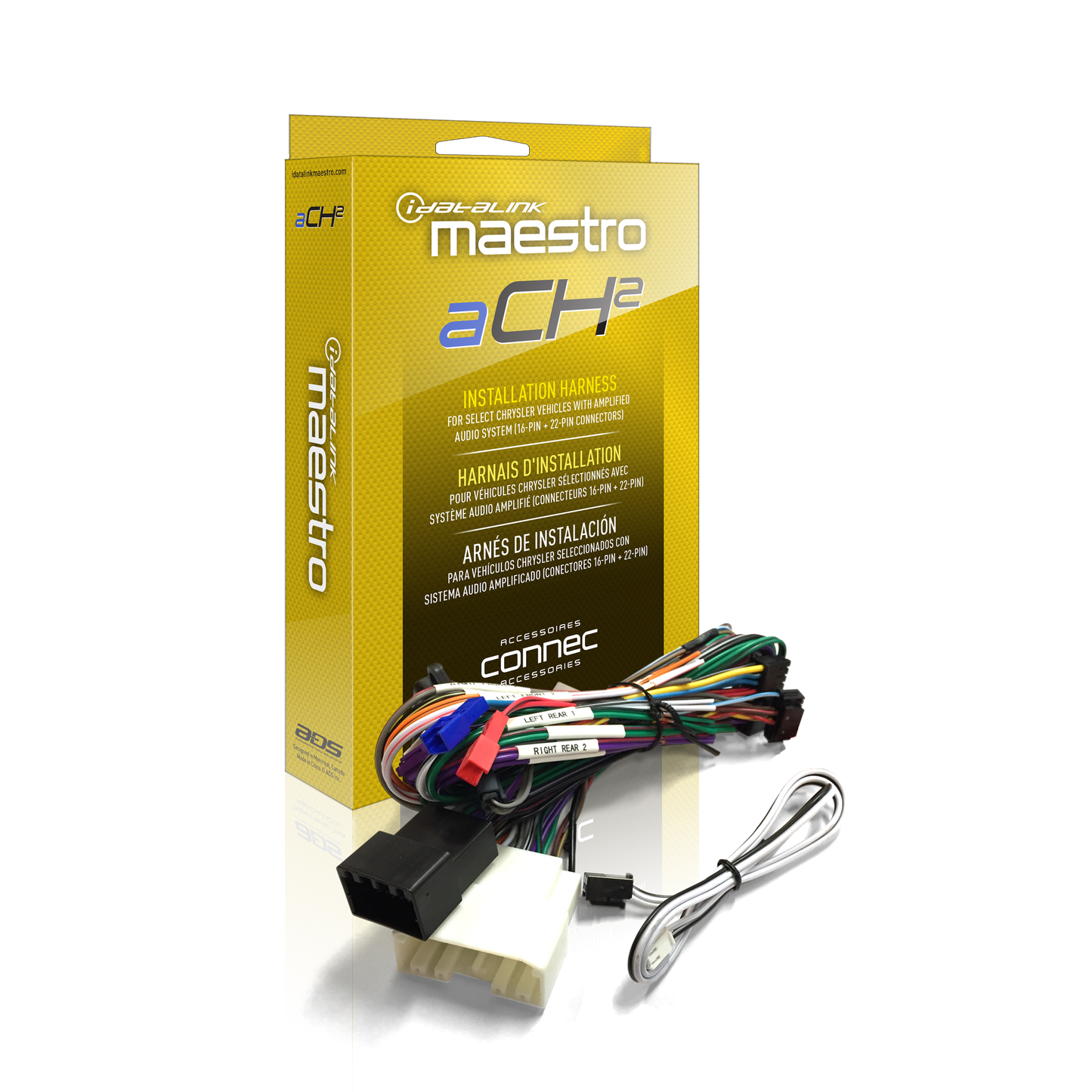 iDatalink HRN-AR-CH2 For Rockford Fosgate DSR1 Chrysler. Dodge, Fiat, Jeep and Ram Amp Harness