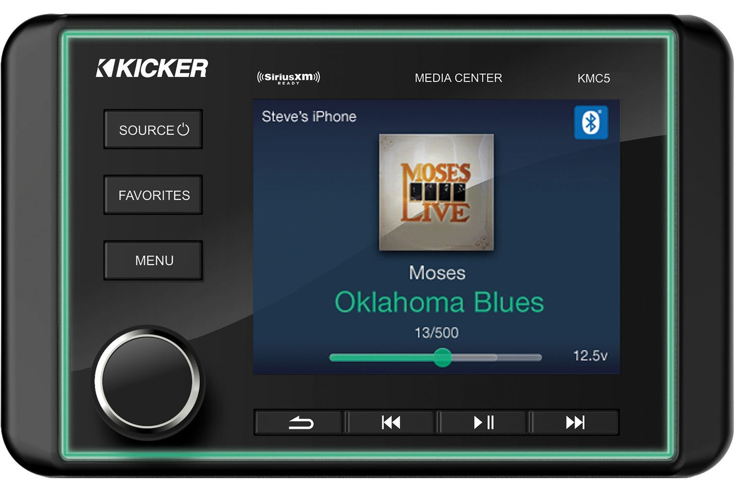 Kicker KMC5 Premium Marine Media Center