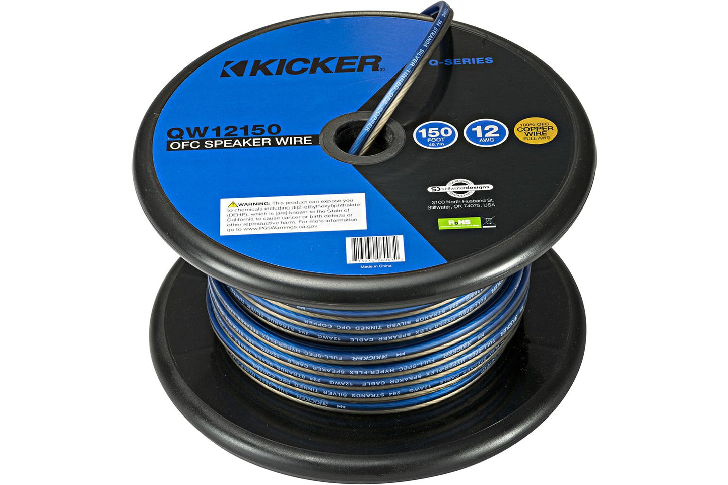 Kicker QW12150 12AWG 150ft Speaker Wire