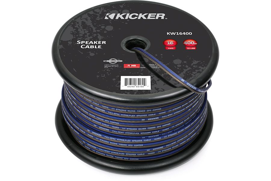Kicker KW16400 16AWG 400ft Speaker Wire