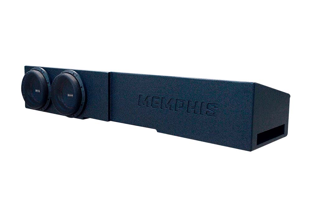 Memphis Audio Dual 8" Chevy GMC Crew Cab Loaded Subwoofer Enclosure