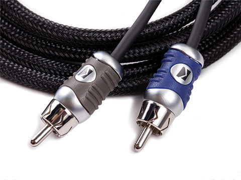 Kicker 46QI46 Q-Series 4-Channel RCA Interconnects, 6.0 Meter