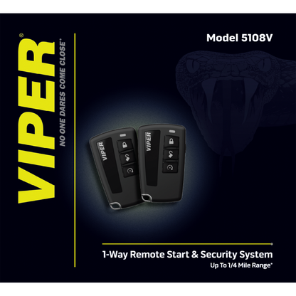 VIPER 5108V 1-Way Security and Remote Start System