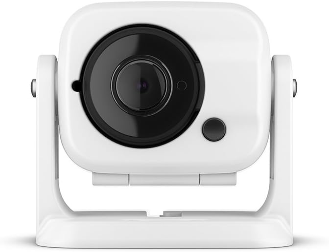 White turret camera with base