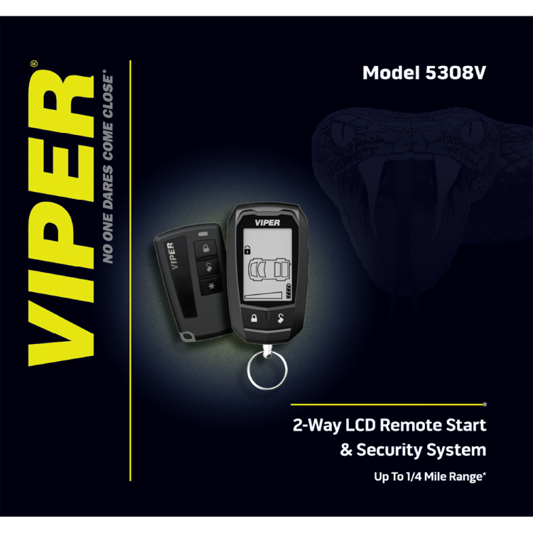 VIPER 5308V Enhanced LCD 2-Way Security and Remote Start System