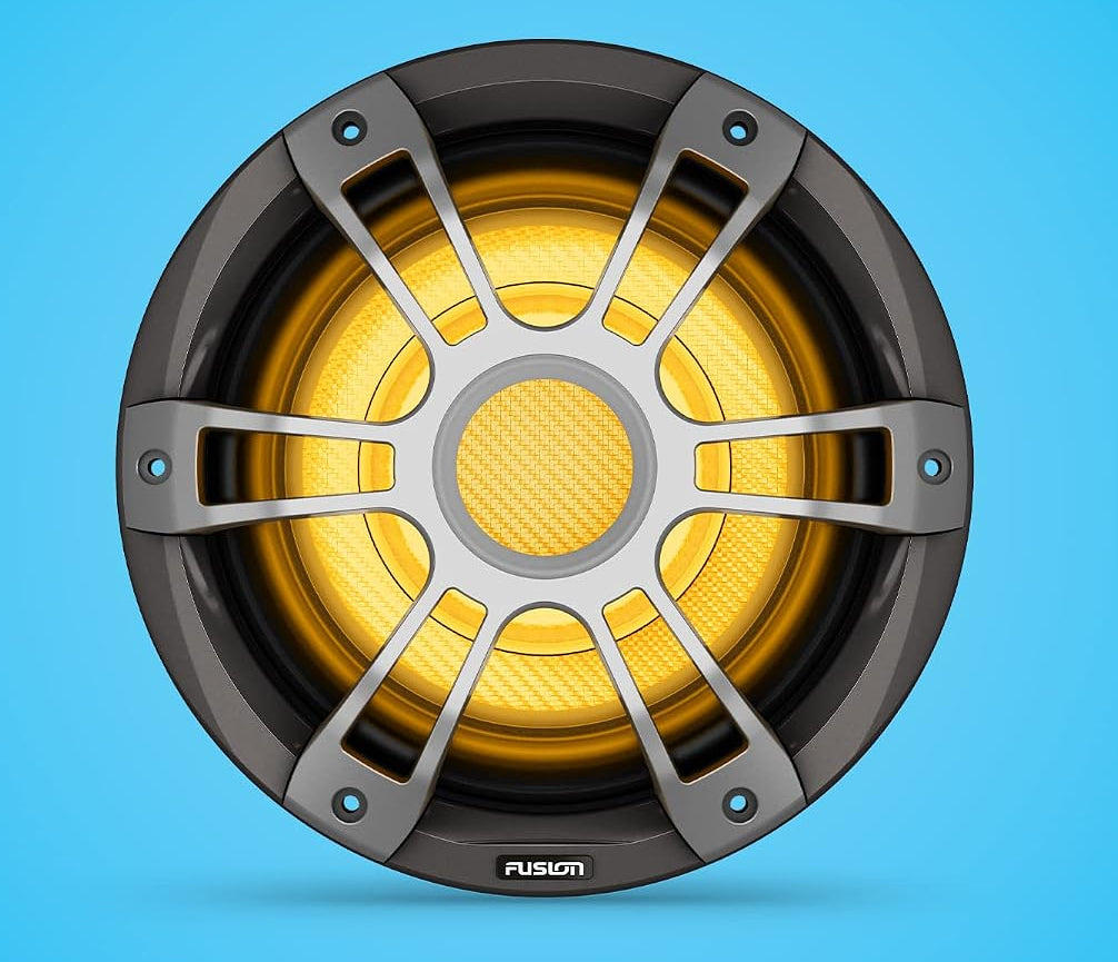 Garmin Fusion® Signature Series 3i Marine Subwoofers, 10" 600-watt CRGBW Sports Gray Marine Subwoofer