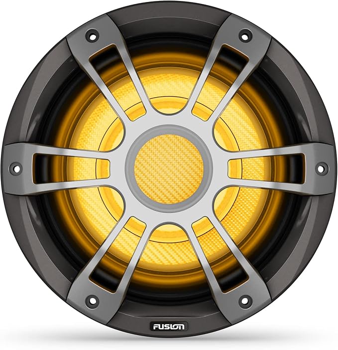 Garmin Fusion® Signature Series 3i Marine Subwoofers, 10" 600-watt CRGBW Sports Gray Marine Subwoofer