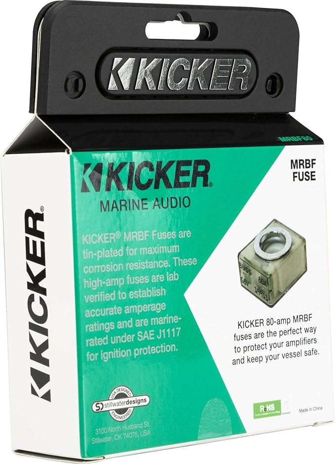 Kicker 47MRBF100 Marine-Grade Ignition-Protected MRBF Fuse (100-amp)