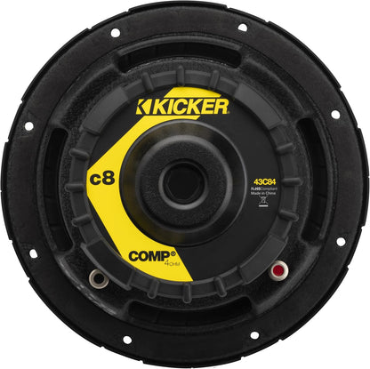 Kicker 43C84 8" Comp 4 Ohm SVC