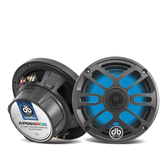 DB Drive APS65RGB : 6.5 in. 2-Way Marine Loudspeakers W/RGB Accent Lighting  (Black)