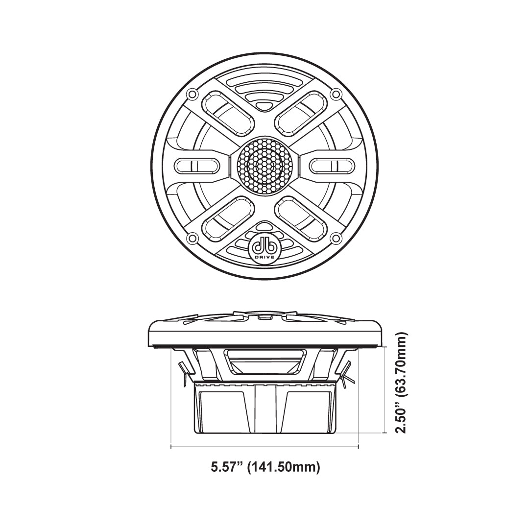 DB Drive APS65W : 6.5 in. 2-Way Marine Loudspeakers (White)