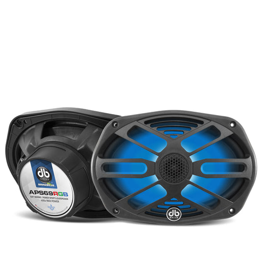 DB Drive APS69RGB : 6X9 in. Marine Loudspeakers W/RGB Accent Lighting (Black)