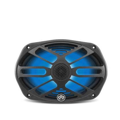 DB Drive APS69RGB : 6X9 in. Marine Loudspeakers W/RGB Accent Lighting (Black)