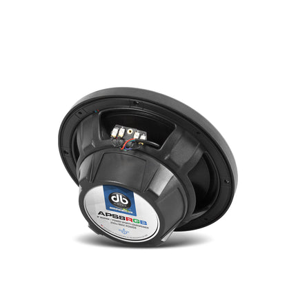 DB Drive APS8RGB : 8 in. 2-Way Marine Loudspeakers W/RGB Accent Lighting (Black)