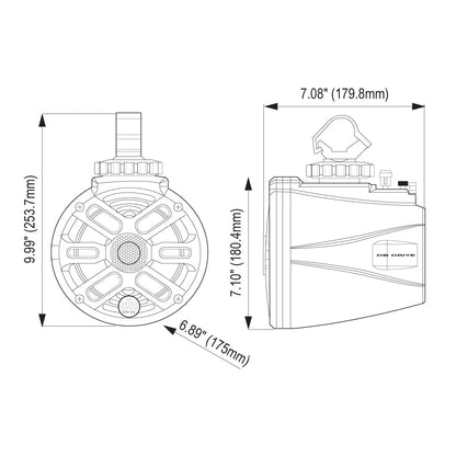 DB Drive APT65RGB : 6.5in Tower Loundspeaker (Black)