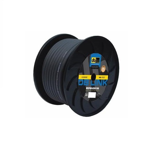DB Drive MXPW4GRA100 : 4 Gauge Maxkore Premium 100% Copper Gray Soft Touch Power Wire Roll