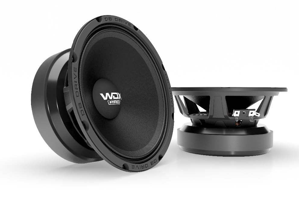 DB Drive WDXPRO9/8NC.4 : 8 in. Neo-Charged Wide Frequency Range -Pro Audio Midbass/1 Pair