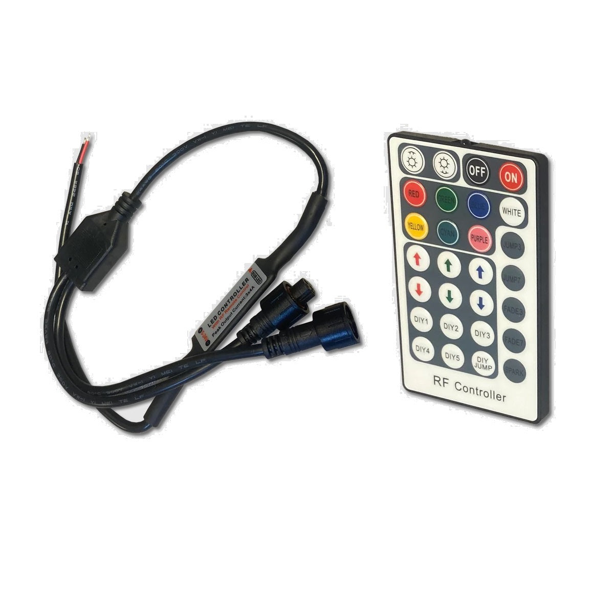DB Drive RGBC-2RF : Dual Output RGB Controller W/ 28 Key Rf Wireless Remote Control
