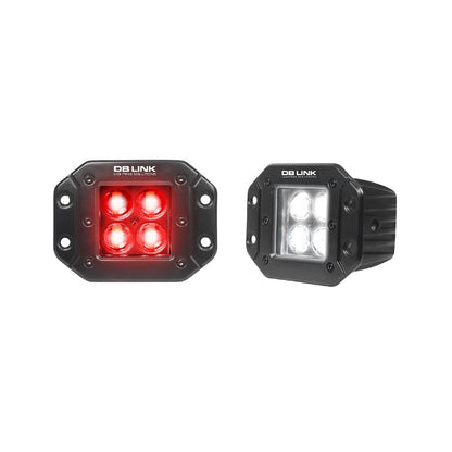 DB Drive DBFM4K-BL : 4/5 Watt Led Flush Mount Reverse Lights With Brake Light Function