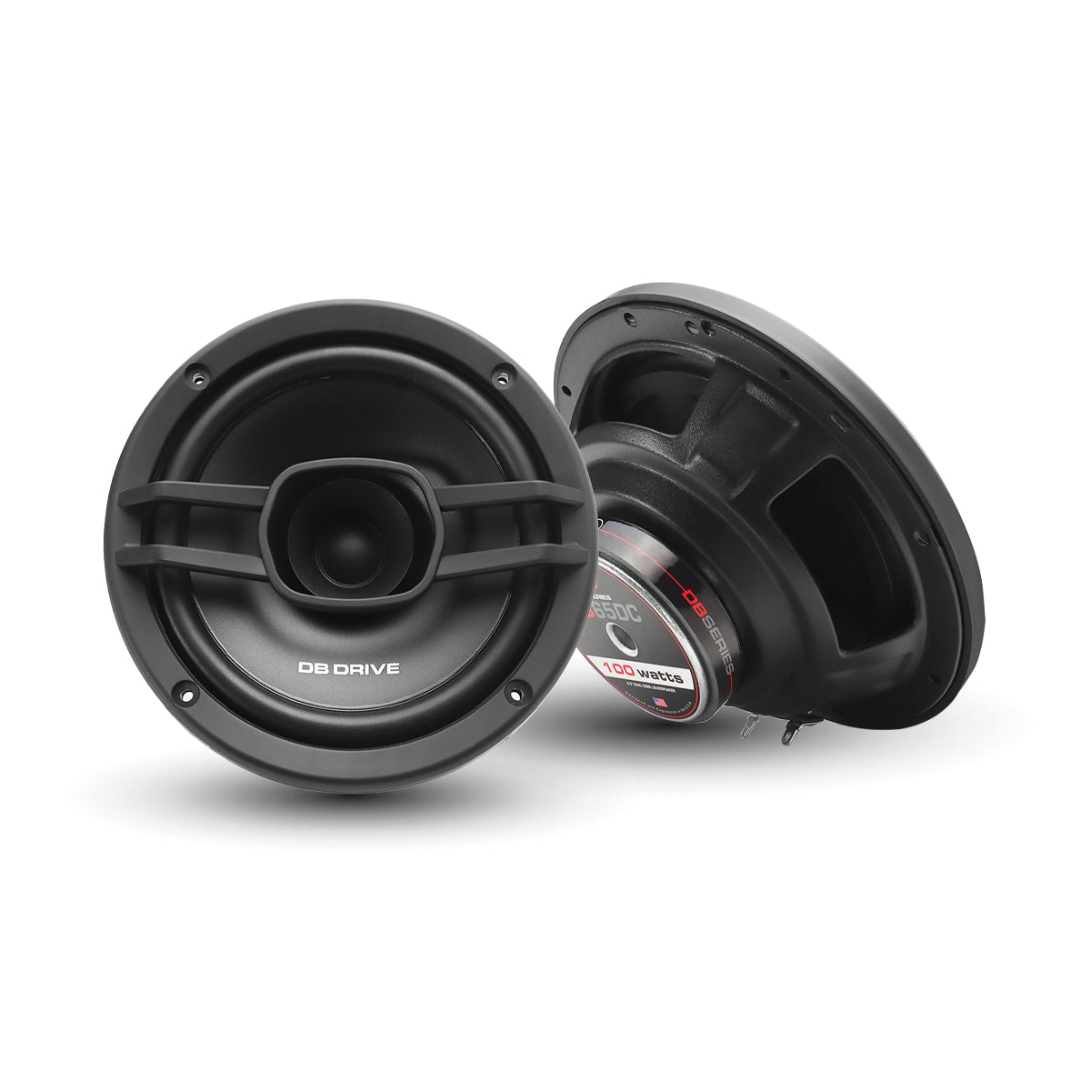DB Drive DB65DC 6.5-inch Dual Cone Car Audio Speaker Pair with Grills