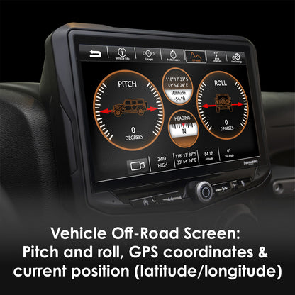 HEIGH10 10-inch Jeep Wrangler JK Integrated Radio Kit Off-Road Mode Display