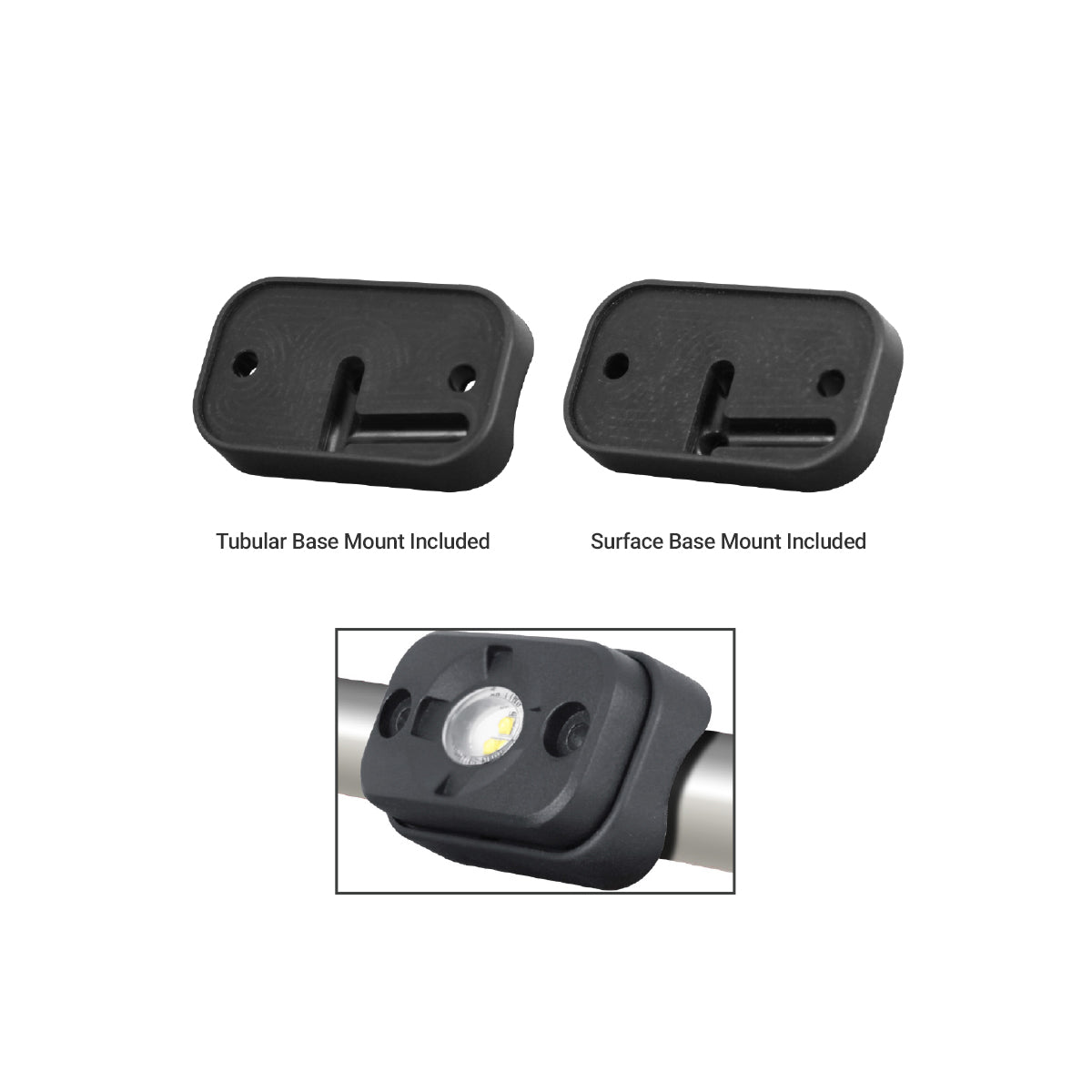 DB Drive DBSMRGB-4 : 4 in. Surface Mount Flood Light Kit W/RGB Accent Lighting
