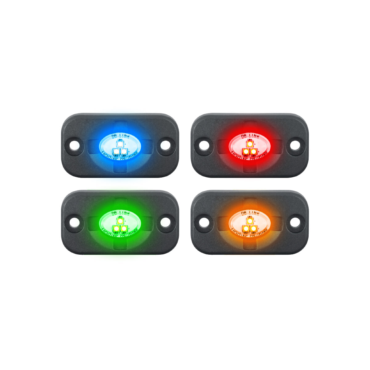 DB Drive DBSMRGB-4 : 4 in. Surface Mount Flood Light Kit W/RGB Accent Lighting