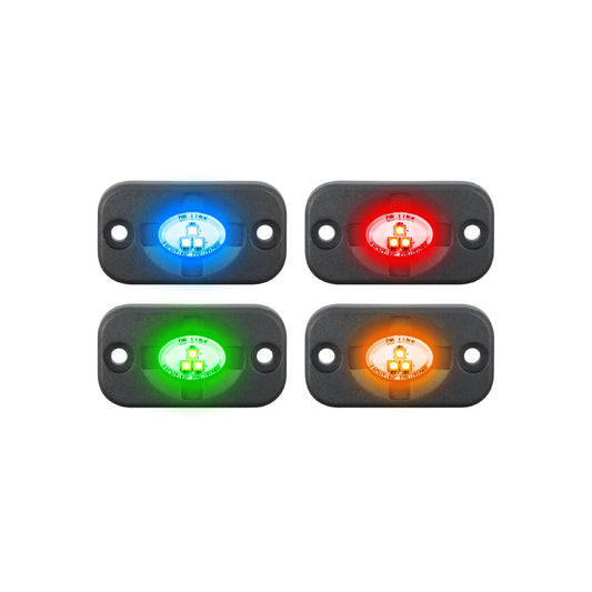 DB Drive DBSMRGB-4 : 4 in. Surface Mount Flood Light Kit W/RGB Accent Lighting