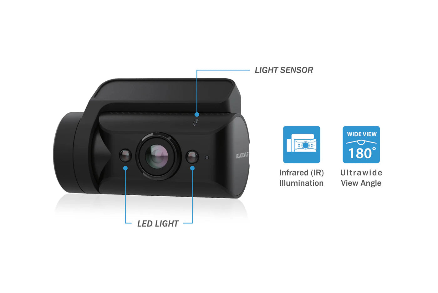 BlackVue DR770X-BOX-TRUCK 3-Channel Full HD Dash Cam For Front-Exterior Rear-Interior