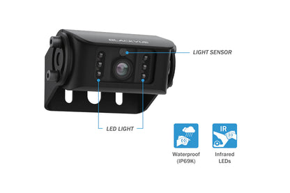 BlackVue DR770X-BOX-TRUCK 3-Channel Full HD Dash Cam For Front-Exterior Rear-Interior