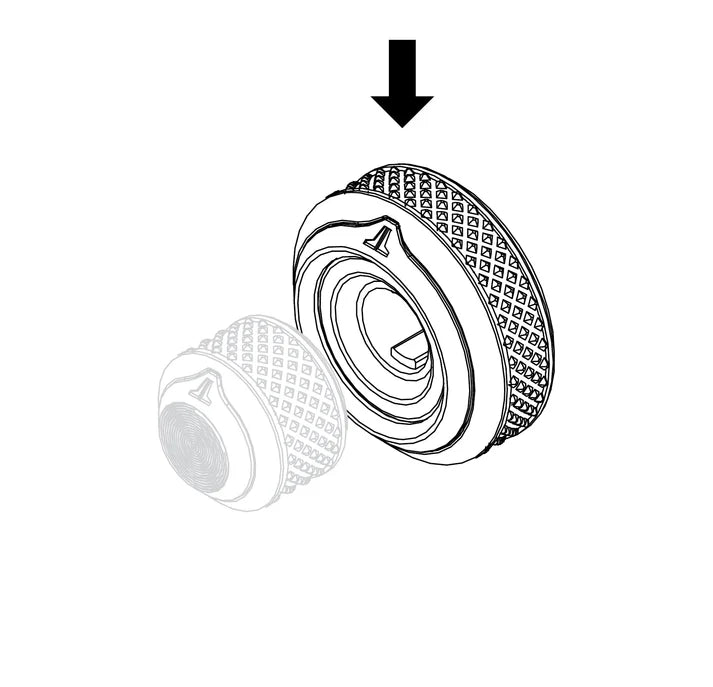 JL Audio DRC-205 Rear Knob Replacement Part