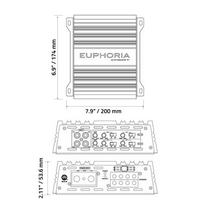 EX4 : Full Range Class D 4 Channel Power Sports Amplifier