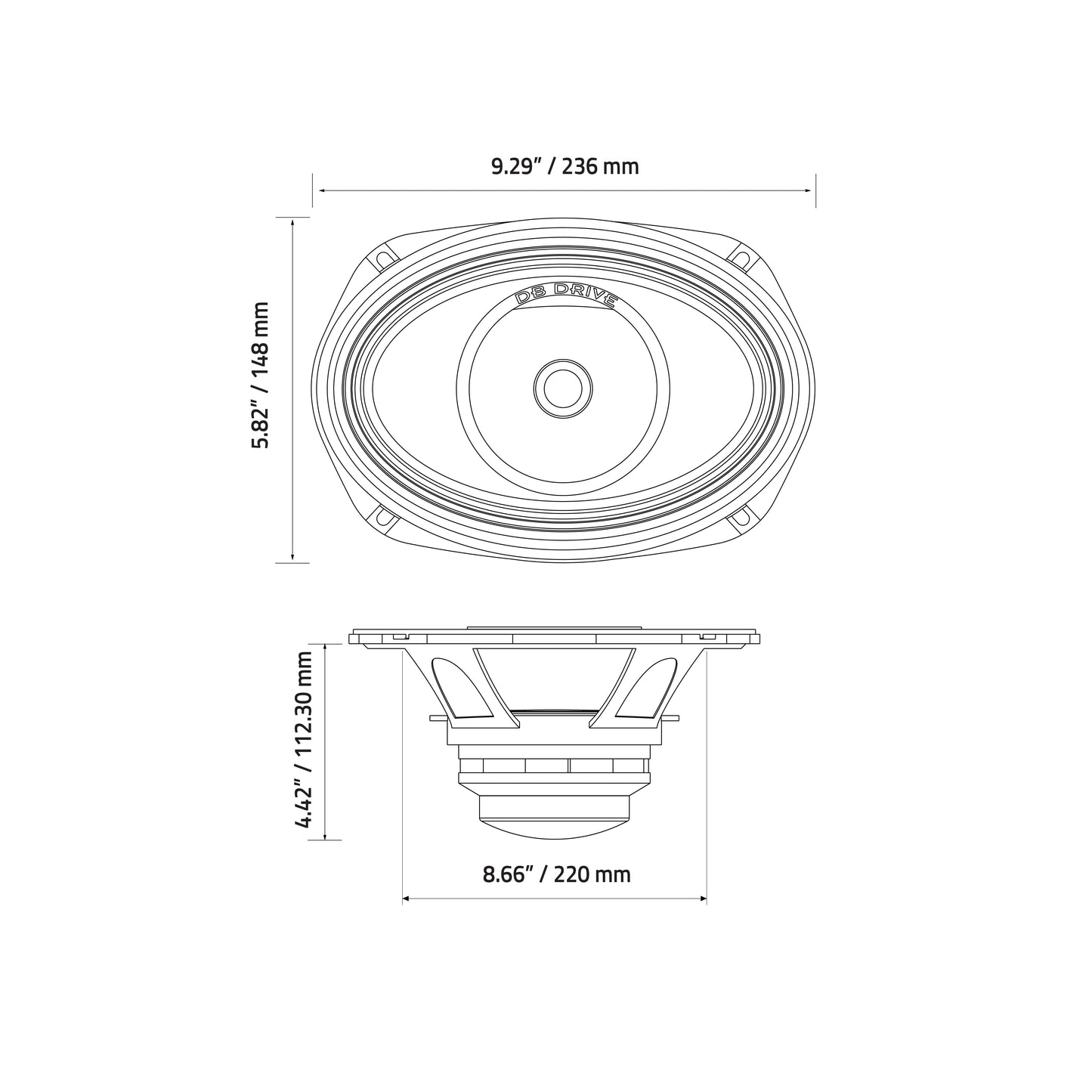 EX69NCD : NEO 6"×9" 2-way W/Rear Loaded Compression Driver (1 Pair)