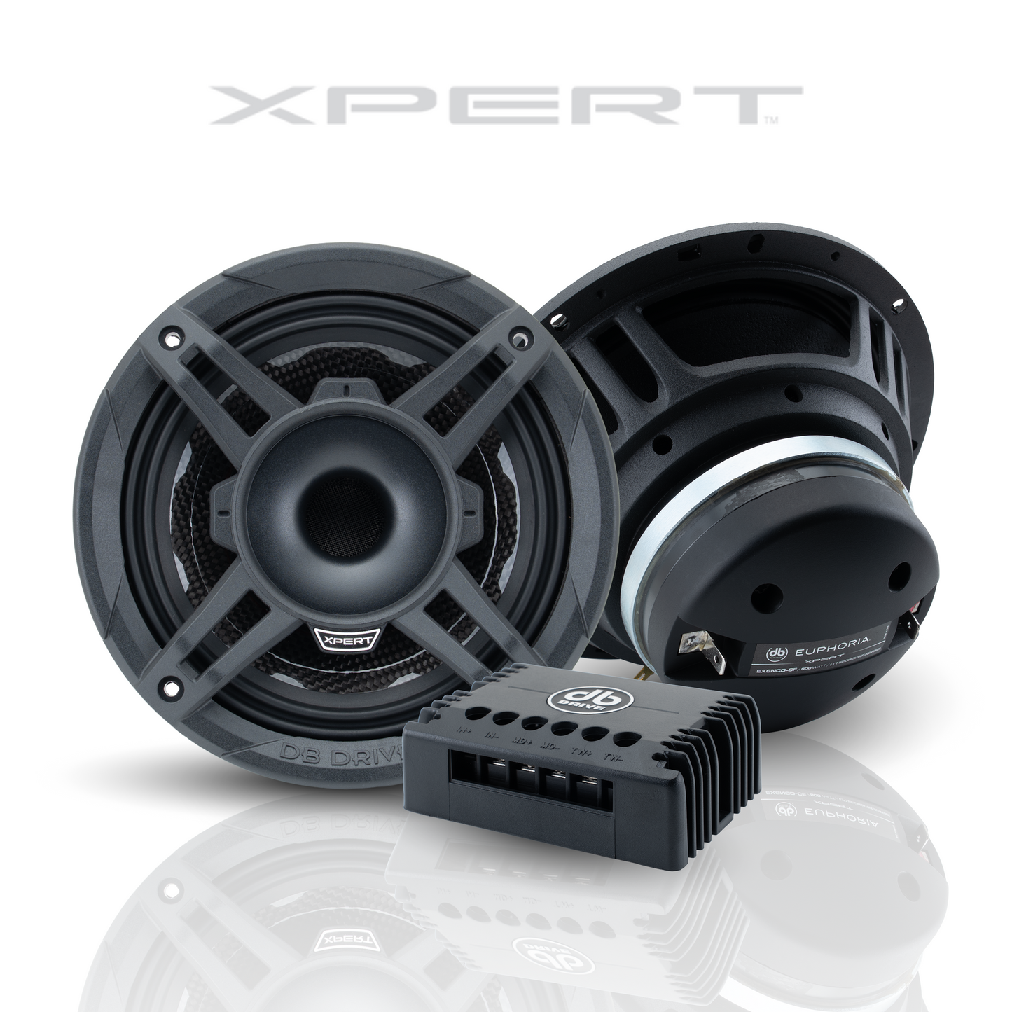 EX6NCD-CF : 6.5 in. 2-Way NEO Carbon Fiber Loudspeaker W/ Back Mounted Compression Driver