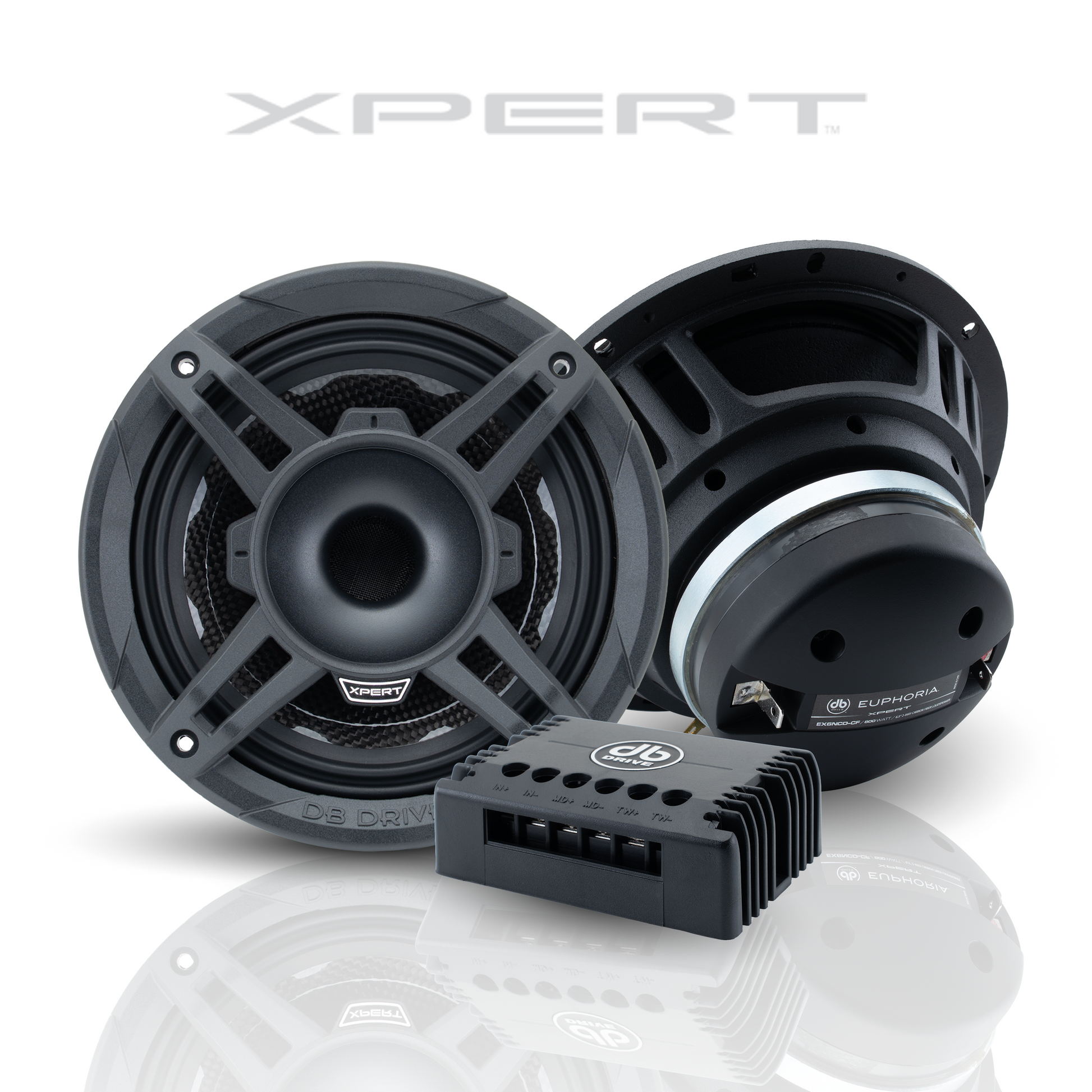 EX6NCD-CF : 6.5 in. 2-Way NEO Carbon Fiber Loudspeaker W/ Back Mounted Compression Driver