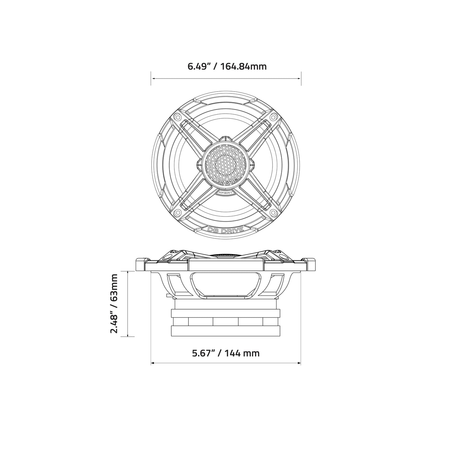EX6NCX : 6.5 in. 2-Way NEO Loudspeaker