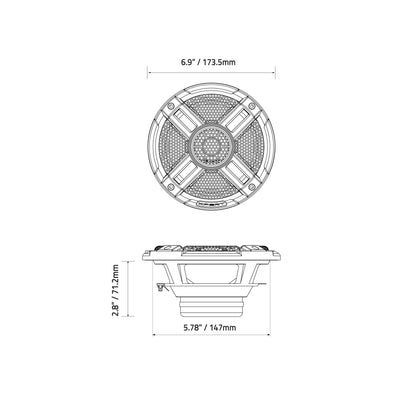 EX6NPS-CF : 6.5 in. 2-Way NEO Carbon Fiber Point Source Loudspeaker