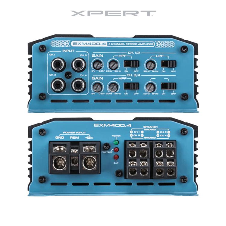 EXM400.4 : 4-Channel Class D Mini Amplifier