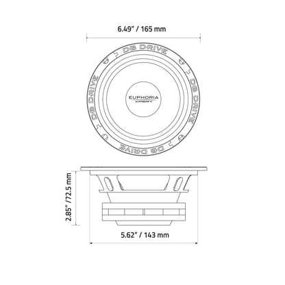 EXM6SN : 6.5 in. NEO Stamped Frame Midrange